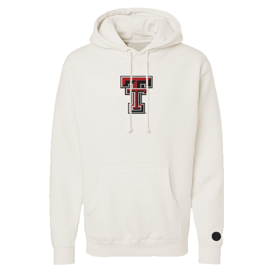 Texas Tech Red Raiders Bone Chenille Pullover Hoodie