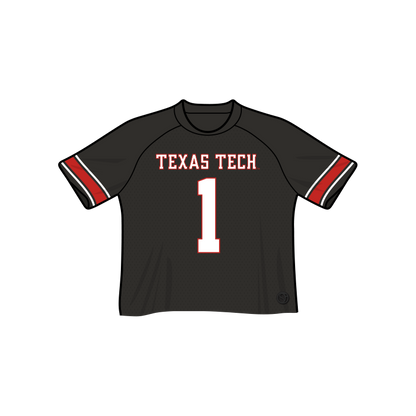 Texas Tech Red Raiders Fashion Cropped Football Jersey
