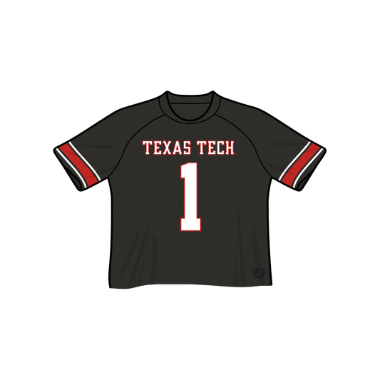 Texas Tech Red Raiders Fashion Cropped Football Jersey
