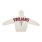 Troy Trojans Bone Chenille Pullover Hoodie