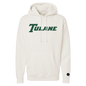 Tulane Green Wave Bone Chenille Pullover Hoodie