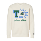 Bone Tulane University Green Wave Crewneck - Official NCAA Licensed Collegiate Apparel