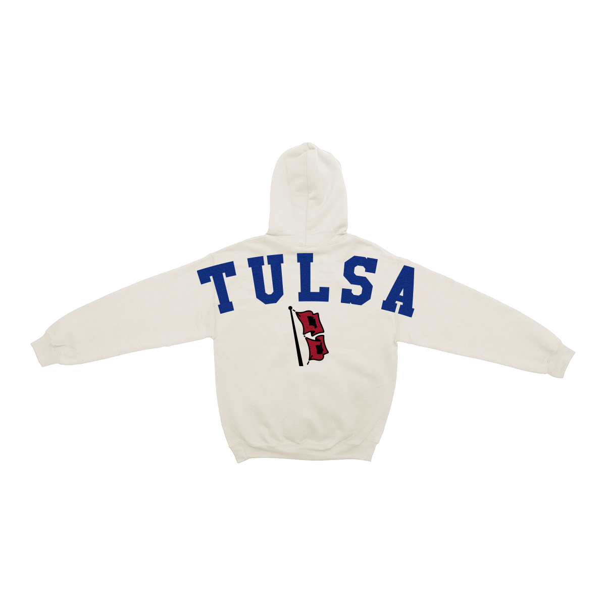 Tulsa Golden Hurricane Bone Chenille Pullover Hoodie
