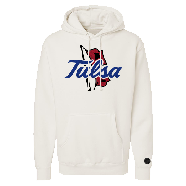 Tulsa Golden Hurricane Bone Chenille Pullover Hoodie