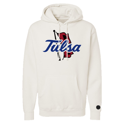 Tulsa Golden Hurricane Bone Chenille Pullover Hoodie