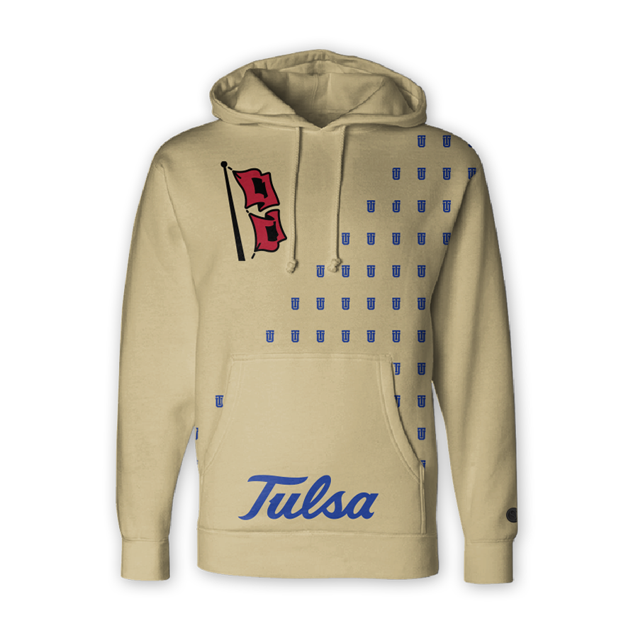 Sudadera con capucha Tulsa Golden Hurricane Fade