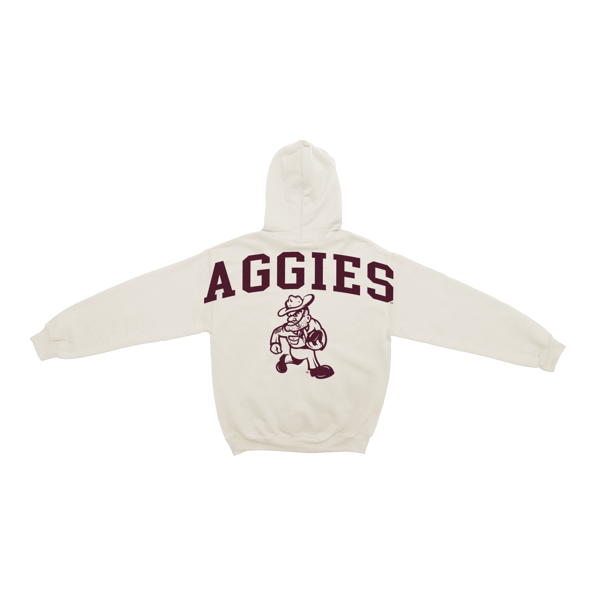 Texas A&M Aggies Bone Chenille Pullover Hoodie
