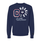 Navy; blue UConn Huskies Crewneck - Official NCAA Licensed Collegiate Apparel