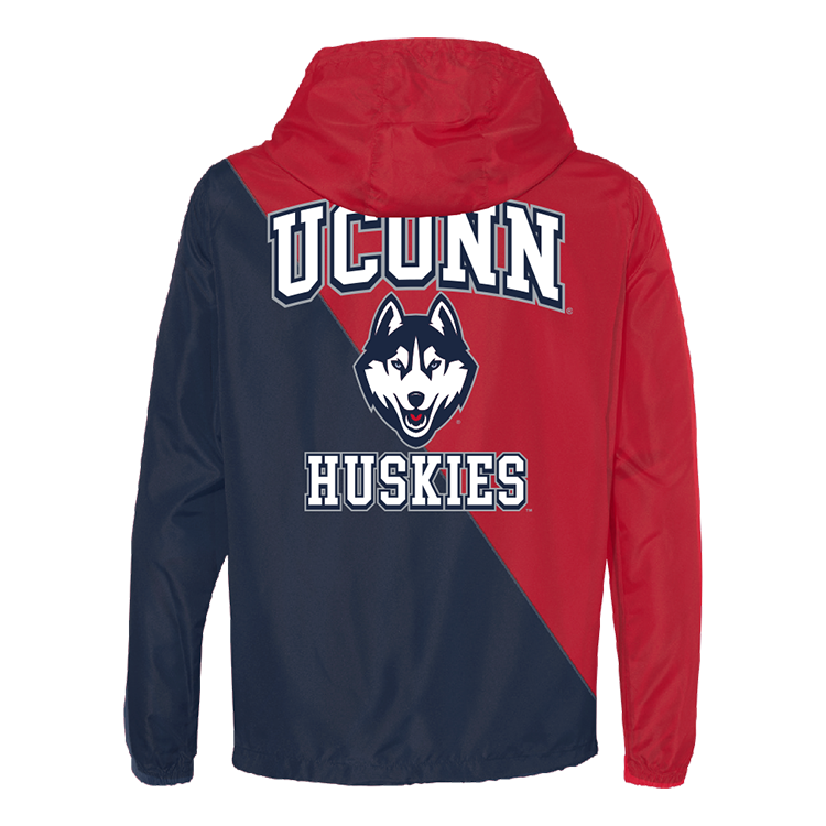 UConn Huskies Two Tone Windbreaker