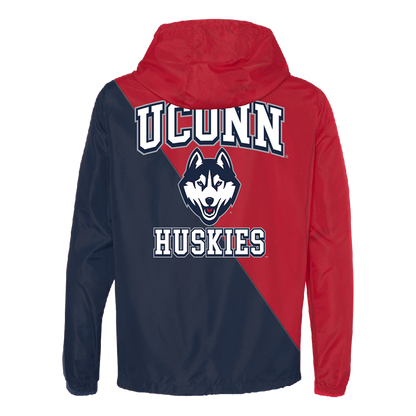 UConn Huskies Two Tone Windbreaker
