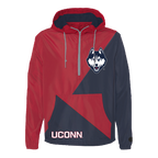 Red; navy UConn Huskies Windbreaker - Official NCAA Licensed Collegiate Apparel