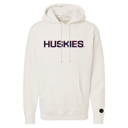 UConn Huskies Bone Chenille Pullover Hoodie