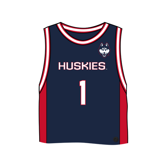 UConn Huskies Fashion Cropped Basketball Jersey