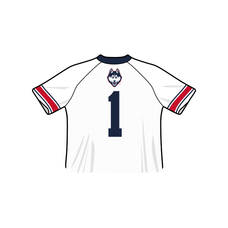 Camiseta de fútbol recortada de los UConn Huskies