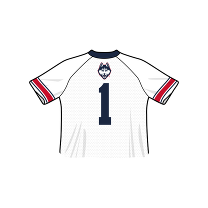 UConn Huskies Fashion Cropped Football Jersey