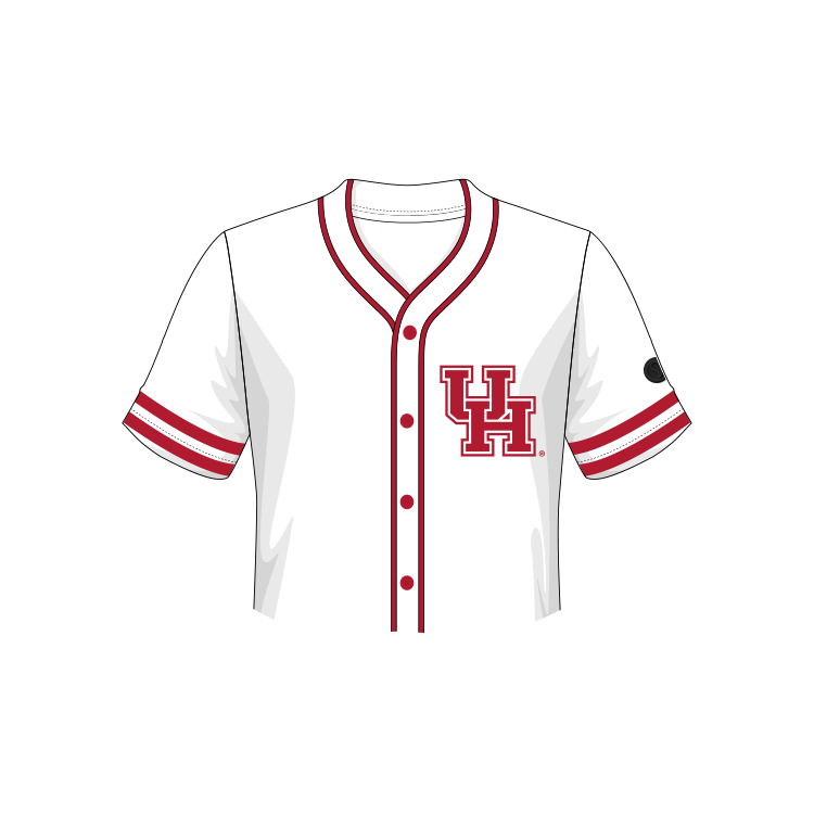 Houston Cougars Fashion Cropped Baseball Jersey