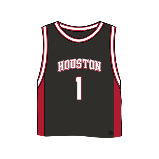 Houston Cougars Fashion Cropped Basketball Jersey