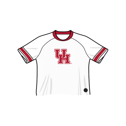 Camiseta de fútbol recortada de los Houston Cougars