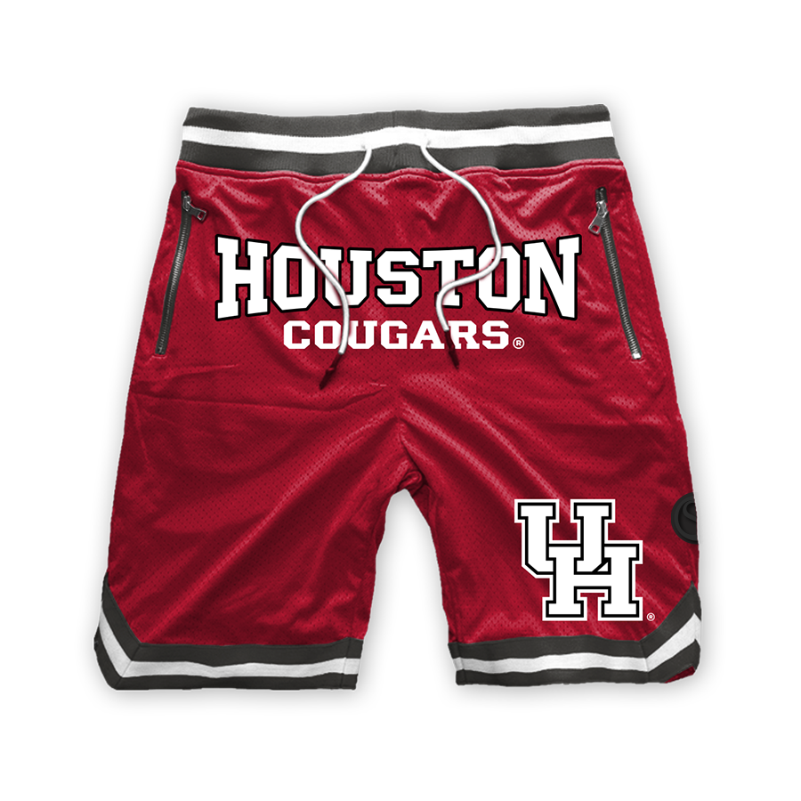 Red Houston Cougars Mesh Shorts - Official NCAA Licensed Collegiate Apparel
