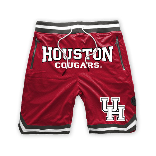 Pantalones cortos de malla de poliéster de los Houston Cougars