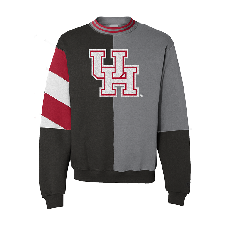 Sudadera con cuello redondo dividido de los Houston Cougars