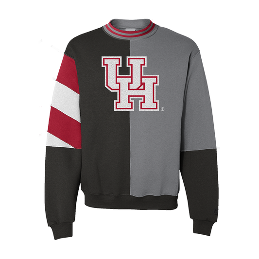 Sudadera con cuello redondo dividido de los Houston Cougars