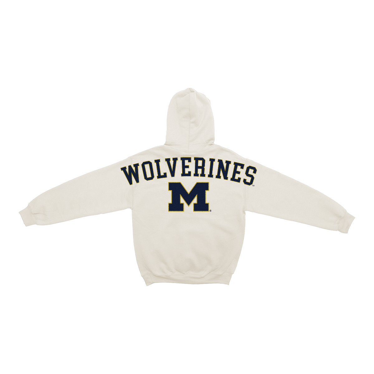 Michigan Wolverines Bone Chenille Pullover Hoodie