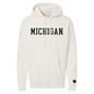 Michigan Wolverines Bone Chenille Pullover Hoodie