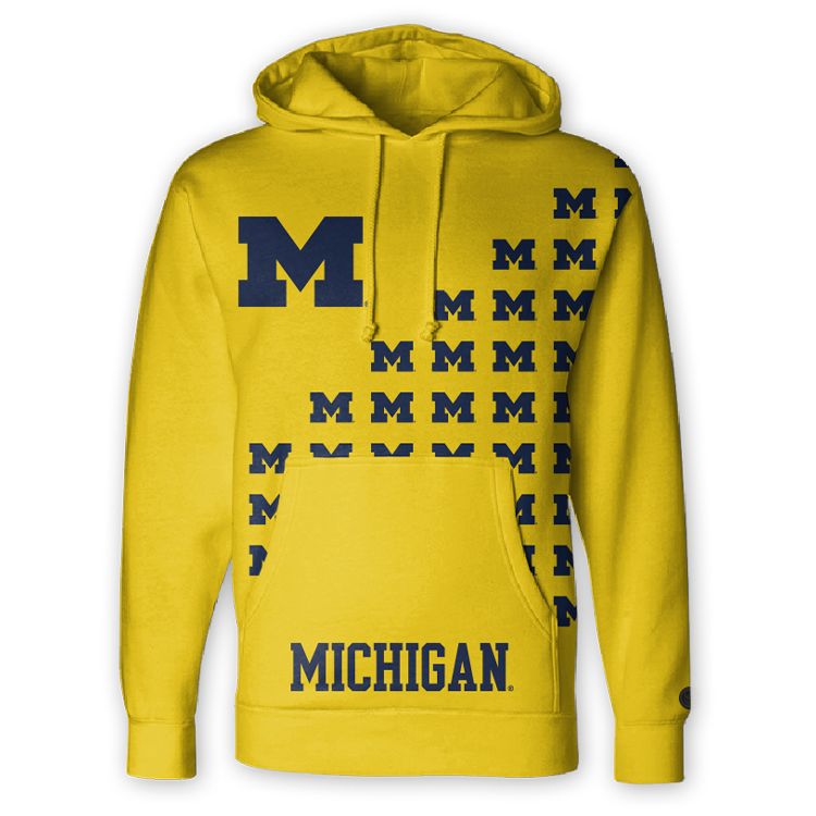 Michigan Wolverines Fade Hoodie