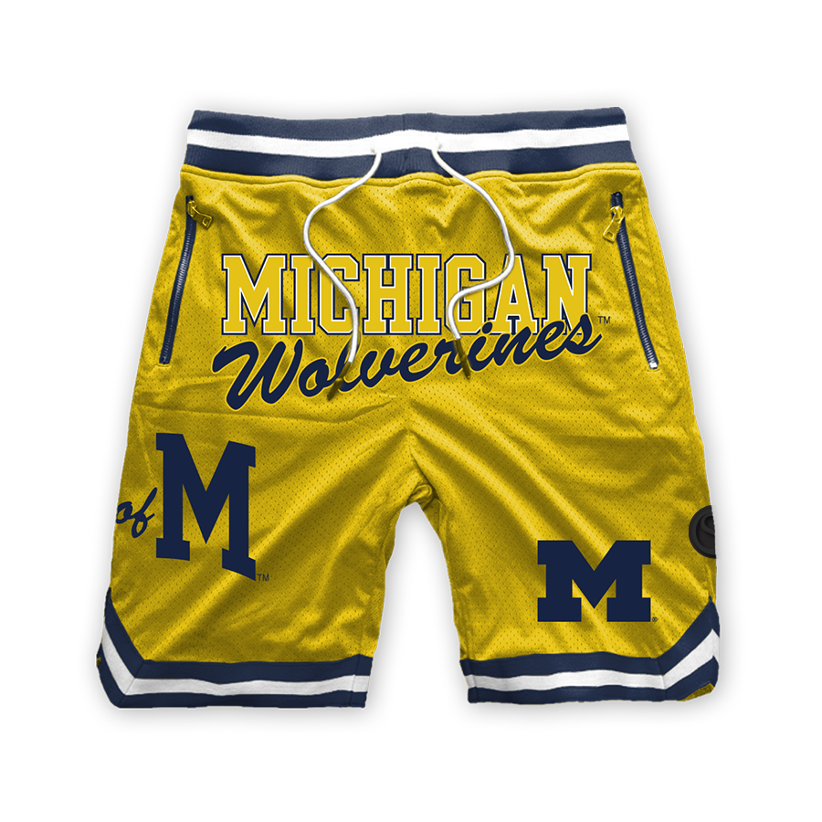 Michigan Wolverines Poly Mesh Shorts