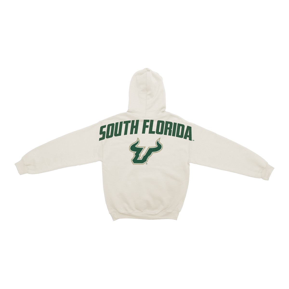 South Florida Bulls Bone Chenille Pullover Hoodie