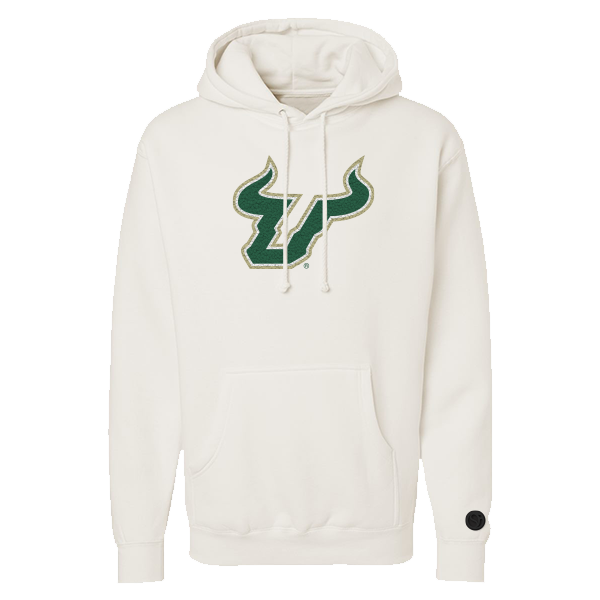 South Florida Bulls Bone Chenille Pullover Hoodie
