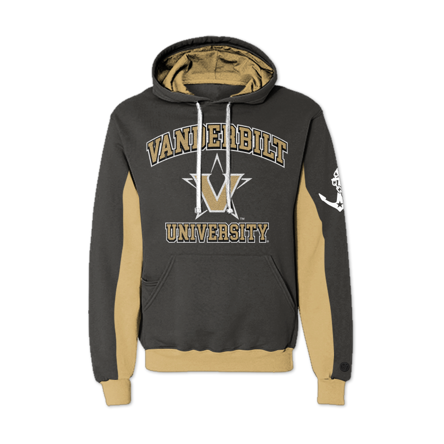 Vanderbilt Commodores AOP Chenille Pullover Hoodie