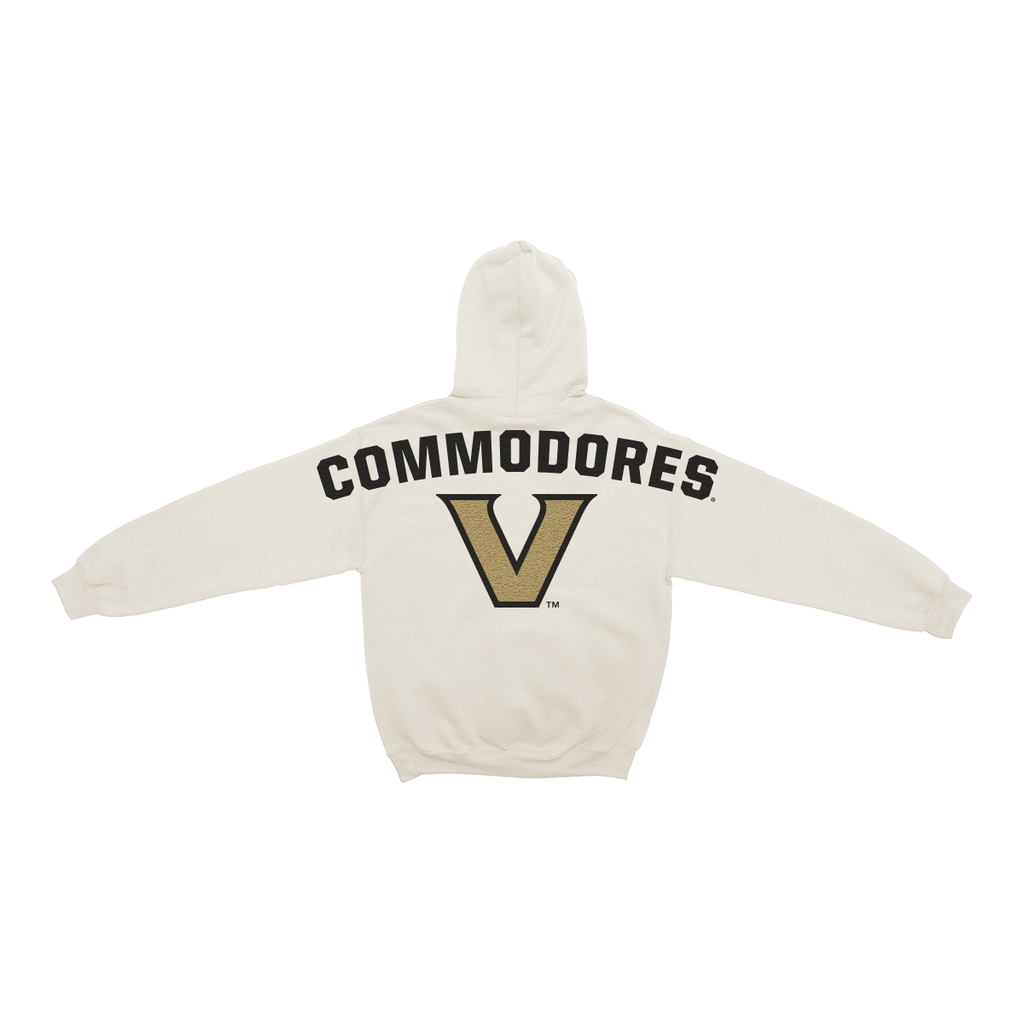 Sudadera con capucha de chenilla con estampado de hueso de los Vanderbilt Commodores