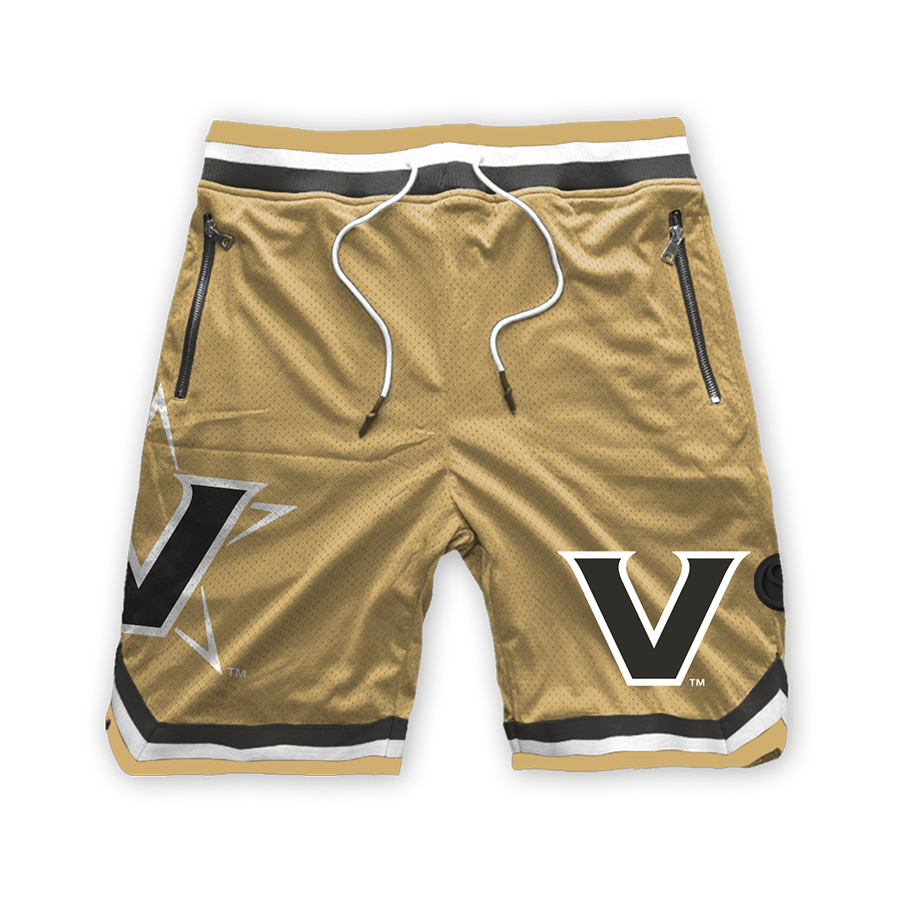 Pantalones cortos de malla de poliéster Vanderbilt Commodores