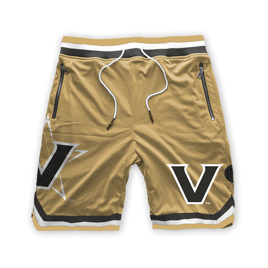 Pantalones cortos de malla de poliéster Vanderbilt Commodores