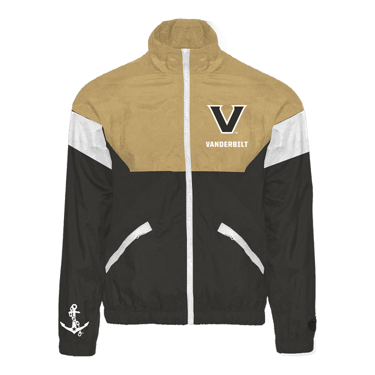 Black; gold Vanderbilt Commodores Track Jacket - Official NCAA Licensed Collegiate Apparel