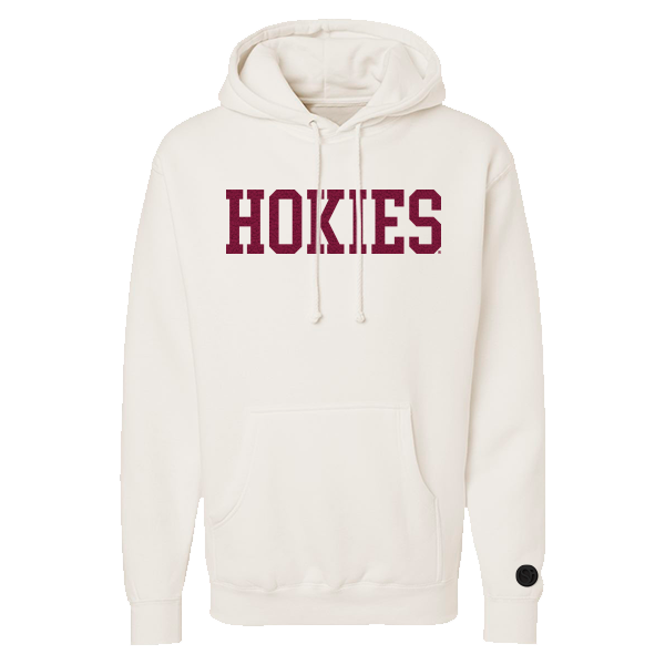 Virginia Tech Hokies Bone Chenille Pullover Hoodie