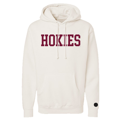 Virginia Tech Hokies Bone Chenille Pullover Hoodie