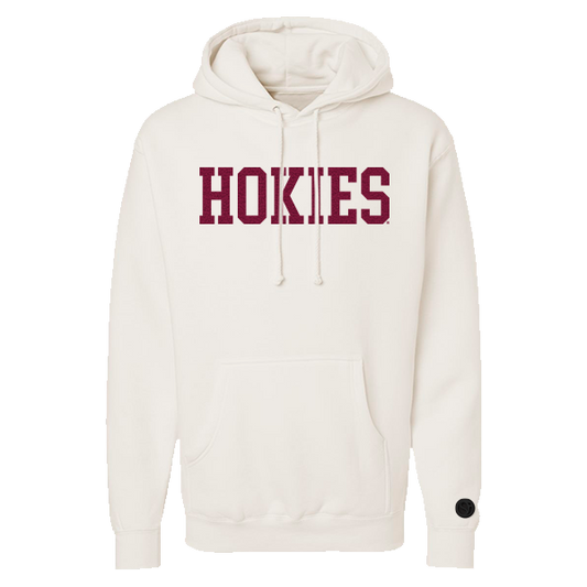 Virginia Tech Hokies Bone Chenille Pullover Hoodie