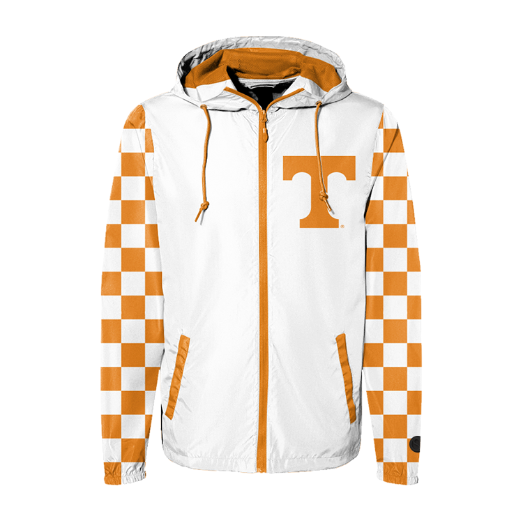 White Tennessee Volunteers Hooded Jacket - Official NCAA Licensed Collegiate Apparel