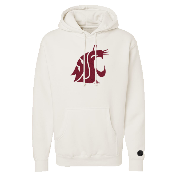 Washington State Cougars Bone Chenille Pullover Hoodie
