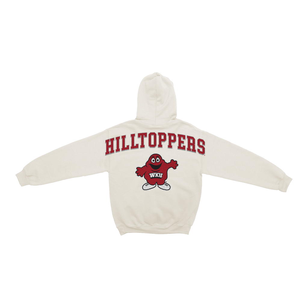 Western Kentucky Hilltoppers Bone Chenille Pullover Hoodie