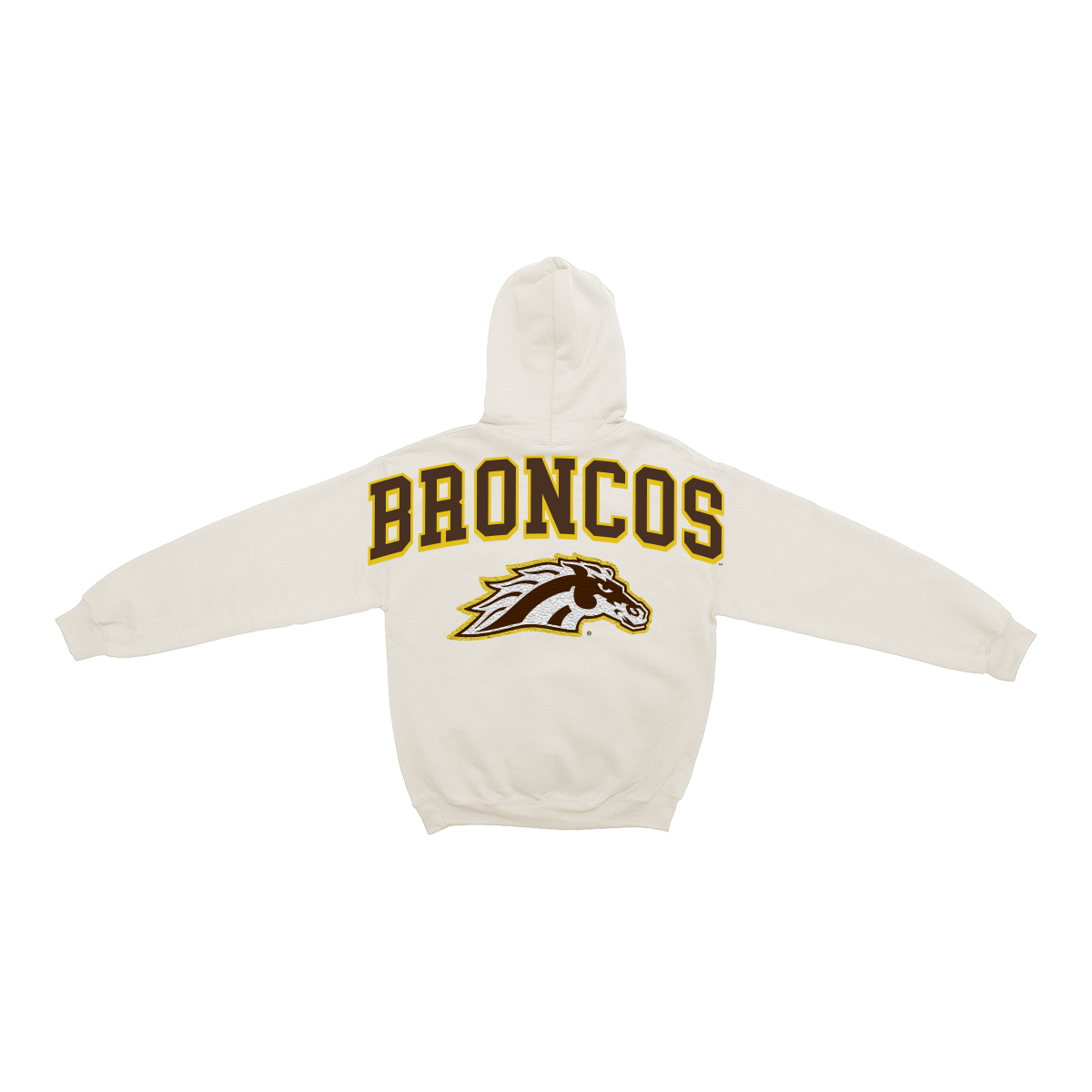Western Michigan Broncos Bone Chenille Pullover Hoodie