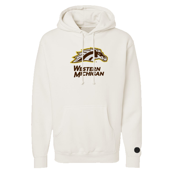 Western Michigan Broncos Bone Chenille Pullover Hoodie
