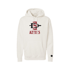 San Diego State University Aztecs Bone Chenille Pullover Hoodie