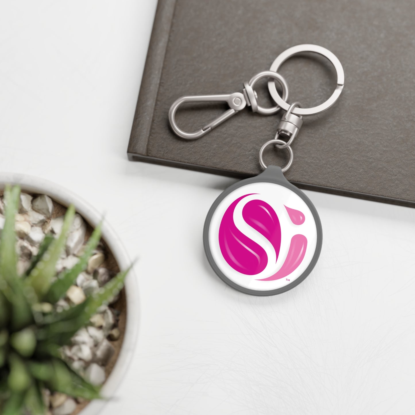 Breast Cancer Awareness Keyring Tag