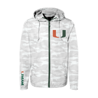 Camouflage Miami Hurricanes Hooded Jacket - Official NCAA Licensed Collegiate Apparel