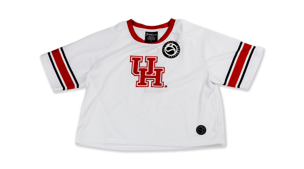 Camiseta de fútbol recortada de los Houston Cougars