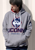 Sudadera con capucha de chenilla AOP de los UConn Huskies